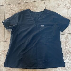 FIGS blue scrub top size large